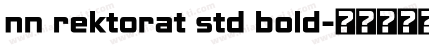 nn rektorat std bold字体转换